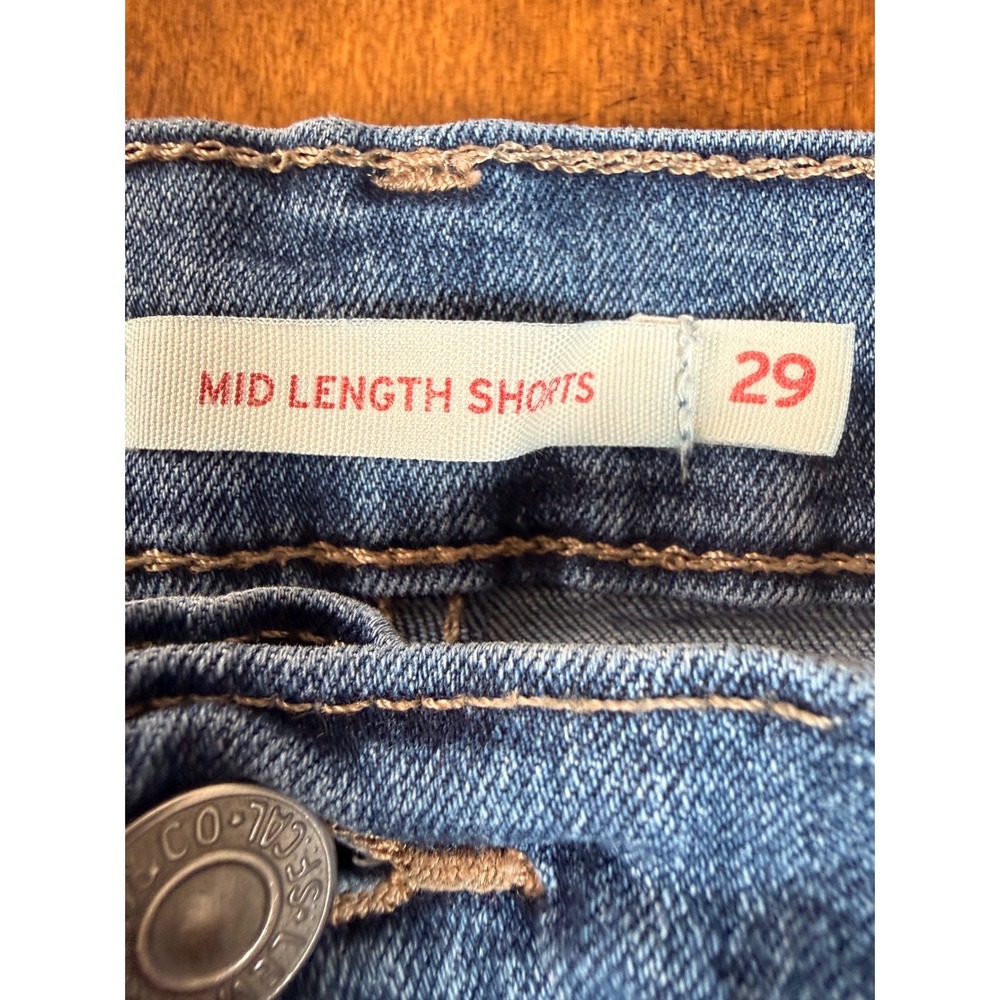 Levi's Shorts Womens 29 Blue Denim Distressed 29965-0044 - Picture 5 of 10